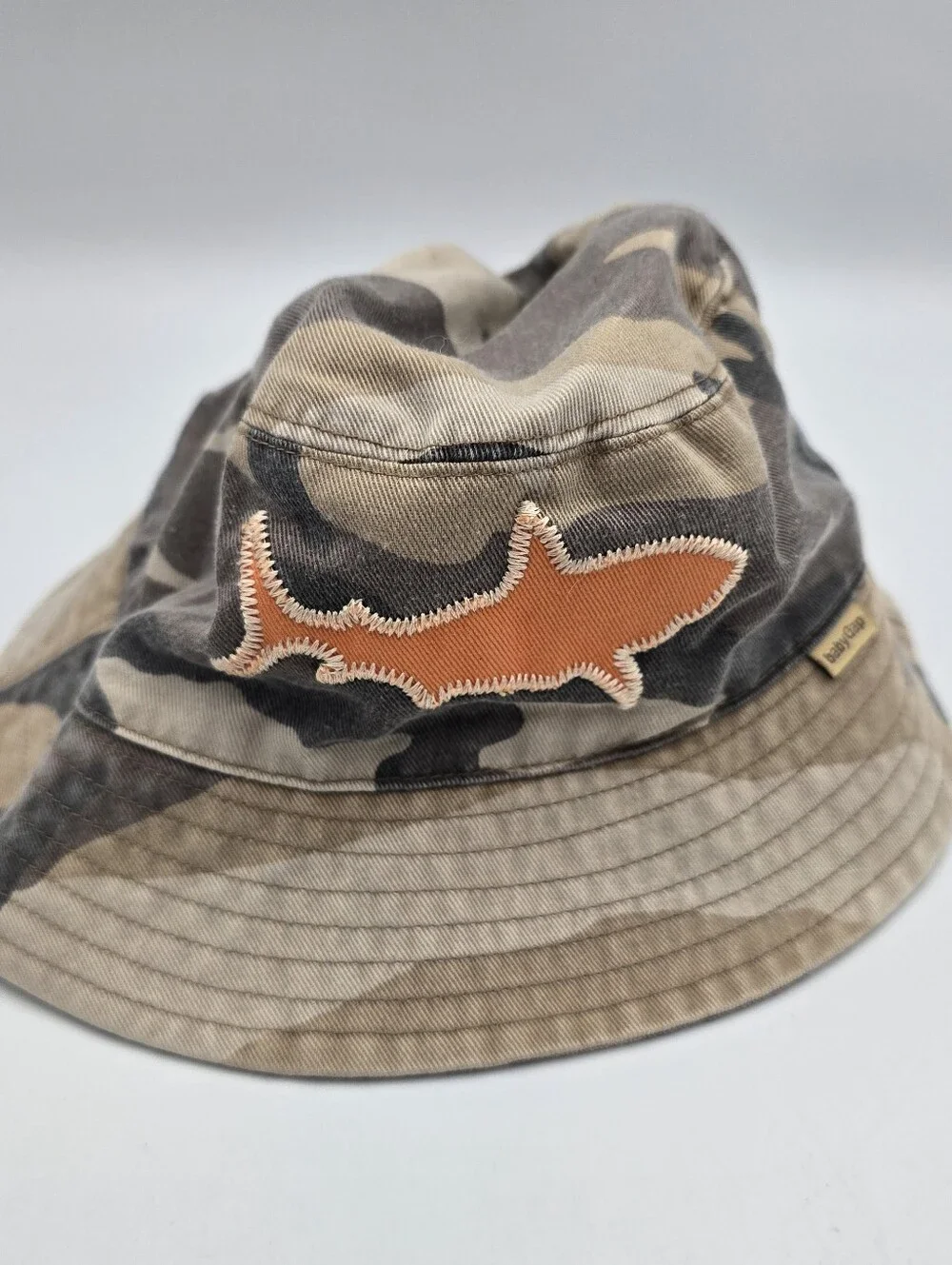 Baby Gap Shark Logo Camo Bucket Hat Size 18-24M